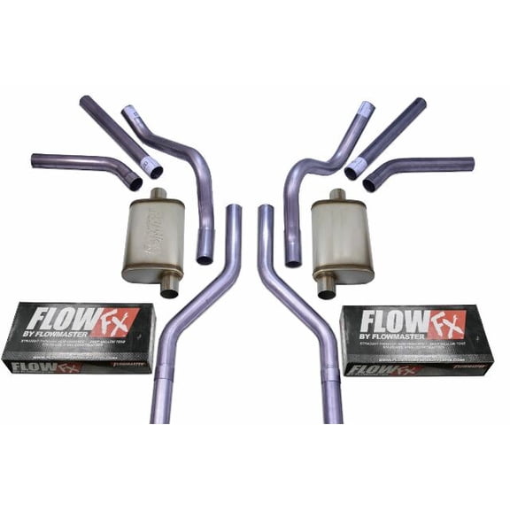 Chevy GMC C10 63-72 2.5" Dual Exhaust Kits Flowmaster Flow FX Side Exit