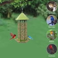 thumbnail image 3 of Comedero Para Pájaros Salvajes Colgante, Alimentador De Semillas, Práctico Y Duradero Para Jardín, Balcón, Ventana, Techo Hexagonal, Alimentador De Pájaros De Hierro Forjado Retro Yuarrent PT002184-00, 3 of 6