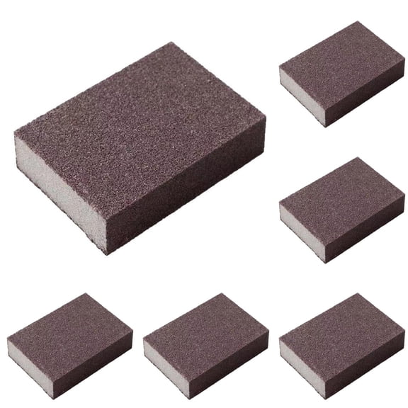 6 Pack Carborundum Sponge, Emery Sponge Brush Eraser Scrub, Kitchen Magic Cleaning Sponge for Removing Rust Cleaning Pots and Pans, 2026 New Household Stainless Steel Cleaning Tool