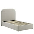 thumbnail image 3 of Platform Bed Frame, Twin Size, Grey Gray, Fabric, Bedroom, Modern Contemporary HB36797, 3 of 9