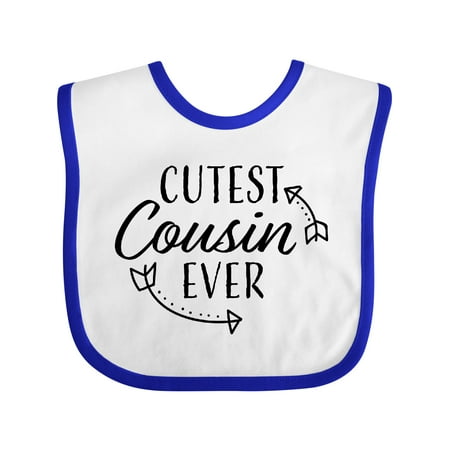

Inktastic Cutest Cousin Ever with Arrows Gift Baby Boy or Baby Girl Bib