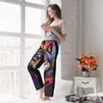 thumbnail image 5 of Disketp Colorful Wolf Head for Women's Pajama Pants - Ultra Soft Fleece Sleep and Lounge Pants (Size: S-3XL)-XX-Large, 5 of 6