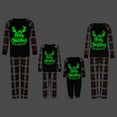 thumbnail image 2 of EYIIYE Family Christmas Pajamas Matching Sets Letter&Deer Antler&Plaid Print Holiday Pajamas Sleepwear Dad Mom Kids PJs, 2 of 6
