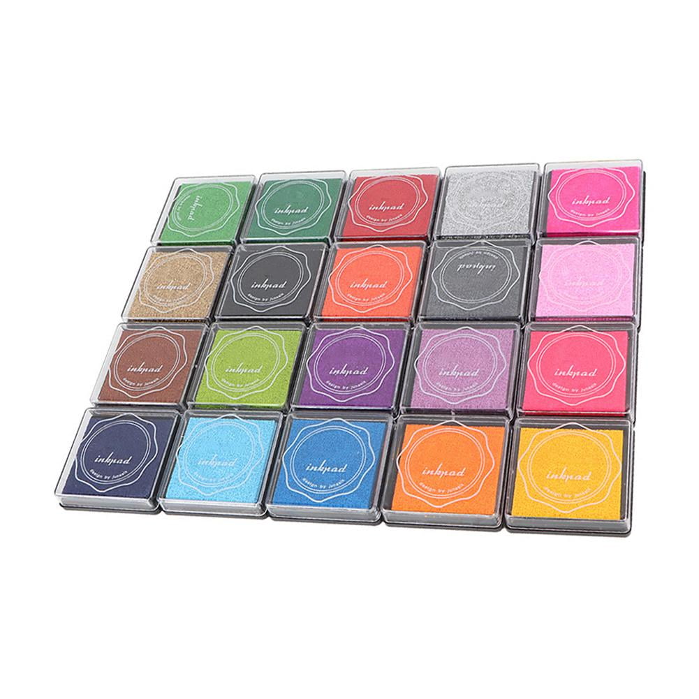 Kritne Stamp Ink Pad, 20 Colors DIY Cute Colorful Ink Pad Stamp Inkpad