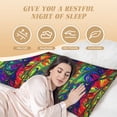 thumbnail image 4 of Lsque Pride Rainbow Body Pillow Case Cover,Ultra-Soft Microfiber Bed Pillow Cases 20x54 inches,Elegant Bedding,Breathable Durable Pillow Cover with Envelope Closure, 4 of 8