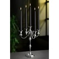 thumbnail image 2 of Acar 5-Candle Metal Candelabra Silver Candle Holder 13.5 Inch Home Decor, 2 of 8