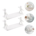 thumbnail image 1 of OULII 2Pcs Floating Shelves Wall Mounted White PP Wall Mounting Garage, 1 of 8