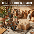 thumbnail image 5 of Lumiartisan Metal Agave Sculpture 35cm/13.8" Rustic Wrought Iron Garden Decor, 5 of 8