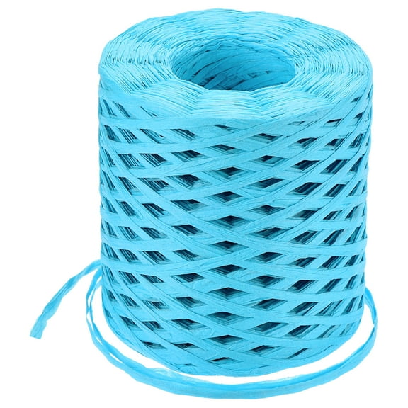 Uxcell Raffia Paper Craft Ribbon, 1/4 Inch 218 Yards Raffia String Packing Paper Twine, Blue