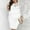 White, variant on Women's Plus Size Floral Lace Wedding Guest Dress, Elegant 3/4 Sleeve Knee Lenght Formal Cocktail Party Dresses