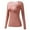 Pink, variant on Ociviesr Women's Thermal Underwear Brushed Long Underwear Set Cold Weather Pajama Tops Thermal Shirt Womens Men Thermal Shirt