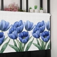 thumbnail image 6 of Blue Tulip Valances for Windows Farmhouse Kitchen Curtains Valances Rod Pocket Valance Curtains for Kitchen Windows Spring Floral Botanical Blossom Motif Window Valances for Bathroom Bedroom 54"x18", 6 of 6