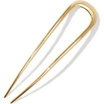 Metal French Hair Pins for Women, Gold French Pins for Thick Hair, U Shaped Hair Pins, Metal Hair Pin for All Hair Types, Hair Sticks for Buns, French Twist Hair Pin, Hair Fork - 1pc Gold
