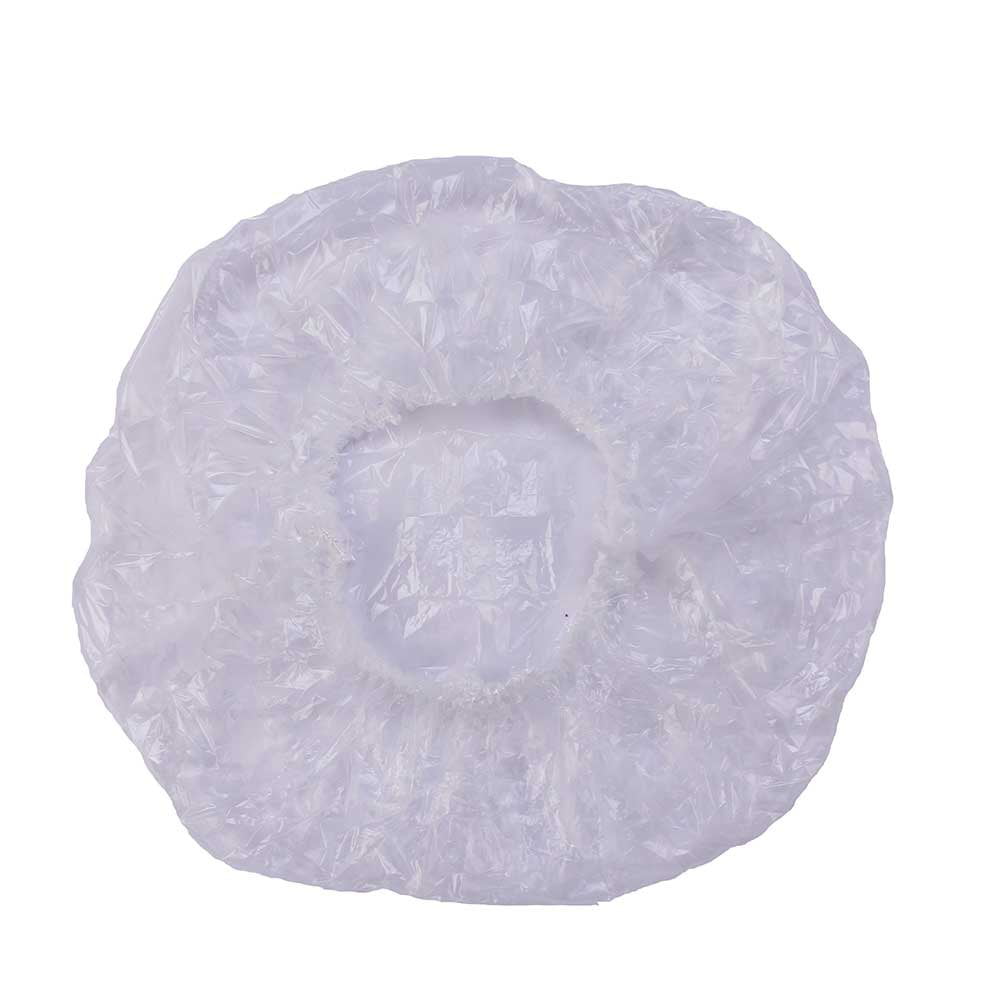 PandaSpa Disposable Shower Caps Clear Plastic Caps For Hair Care, Pack ...
