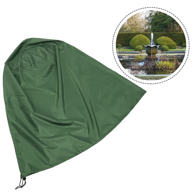 BESTYASH 1Set Dustproof Fountain Cover for Statue 420D Oxford Cloth Snow Rain Protection 36x42 Inch