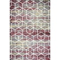 thumbnail image 3 of JONATHAN Y SUPERSOFT 4 x 6 Area Rug, Tumbling Blocks Geometric - Multi/White, SEU101J-4, 3 of 9