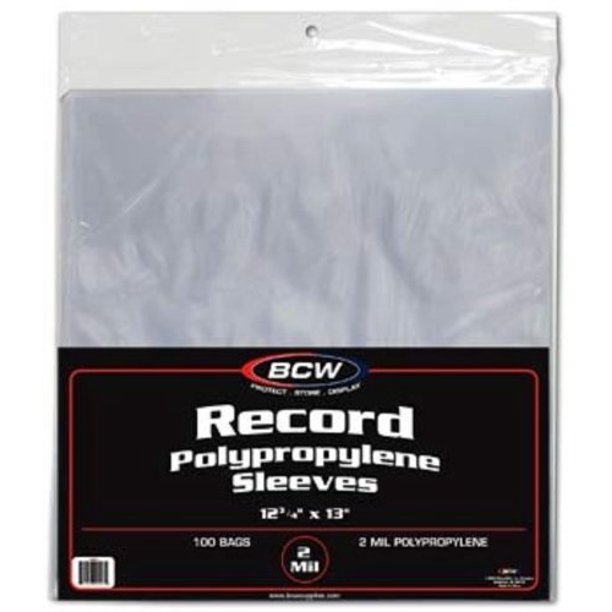 lp vinyl record sleeves, bcw 12 3/4" x 13" record outer sleeves 2 mil