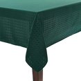 thumbnail image 2 of Violet Linen Christmas Novelties Ribbed Striped Pattern Polyester Jacquard Tablecloths, 60" X 120", Green, 2 of 4