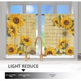 thumbnail image 6 of 3 Pack Sunflower Kitchen Curtains 54x36 inch with Gnome- Sunflower Curtains for Bedroom as Sunflower Kitchen Decorations and Spring Decorations for the Home,Yellow Kitchen Curtains and Valances Set, 6 of 6
