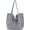 Blue-thin Stripe, variant on Fashion Fringe Shouler Bag Canvas Handbag for Women Girls Stripe Hobo Tote Bag