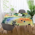 thumbnail image 5 of Yayeee Tablecloths for Rectangular Tables 54 x 72 inch Party Table Cover, Art Field, 5 of 6