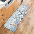 thumbnail image 5 of Kitchen Rugs and Mats,Gnome Nautical Coral Summer Beach Starfish 2 Piece Anti Fatigue Area Runner Rug Set Comfort Standing Floor Mat,Vintage Wood Board Non Slip Absorbent Doormats for Laundry, 5 of 6