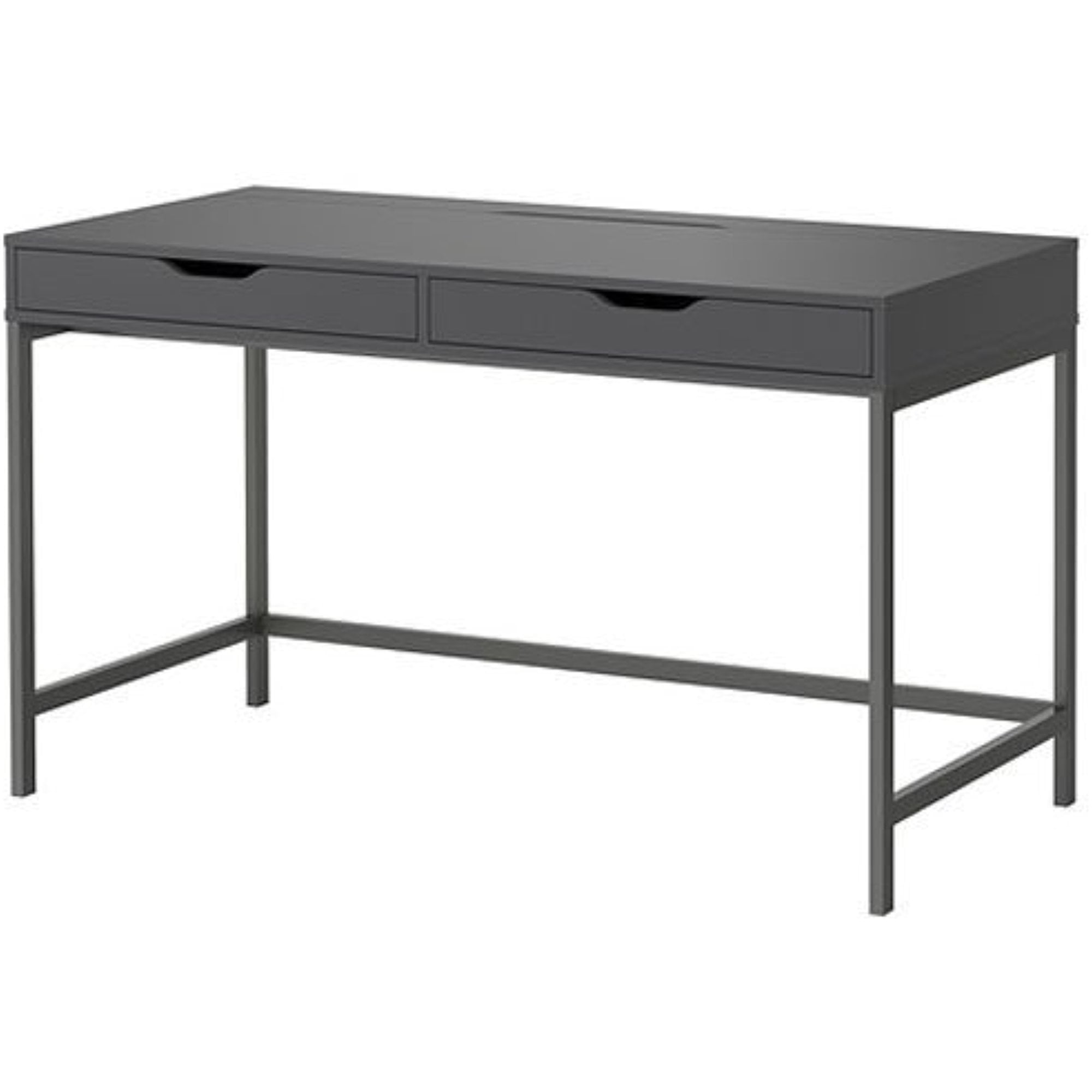 Ikea Alex Computer Desk with Drawers Gray