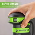 thumbnail image 3 of Greenworks 24V 5" Cordless Orbital Sander Kit with 2Ah Battery & Charger 3101602, 3 of 8