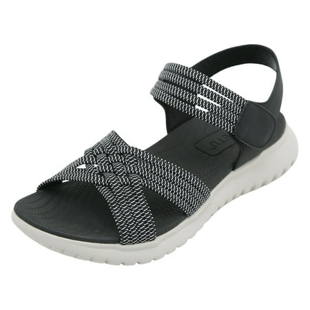 

Mnyotv Spring Shoes for Women 2024 Women s Flat Sandals New Summer Sandals For Women Lightweight Sporty Comfortable Rubber Band Large Size Sandals Black 42