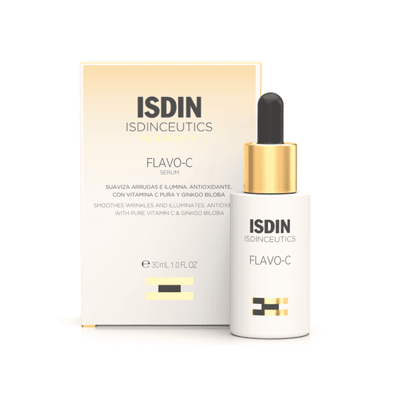 ISDIN Flavo-C Vitamin C and Antioxidant Serum Increases Brightness 1 fl oz