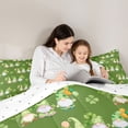 thumbnail image 4 of Feelyou Gnome Shamrock Comforter Set 7pcs, Happy St. Patrick's Day King Bedding Sets, 4 of 8