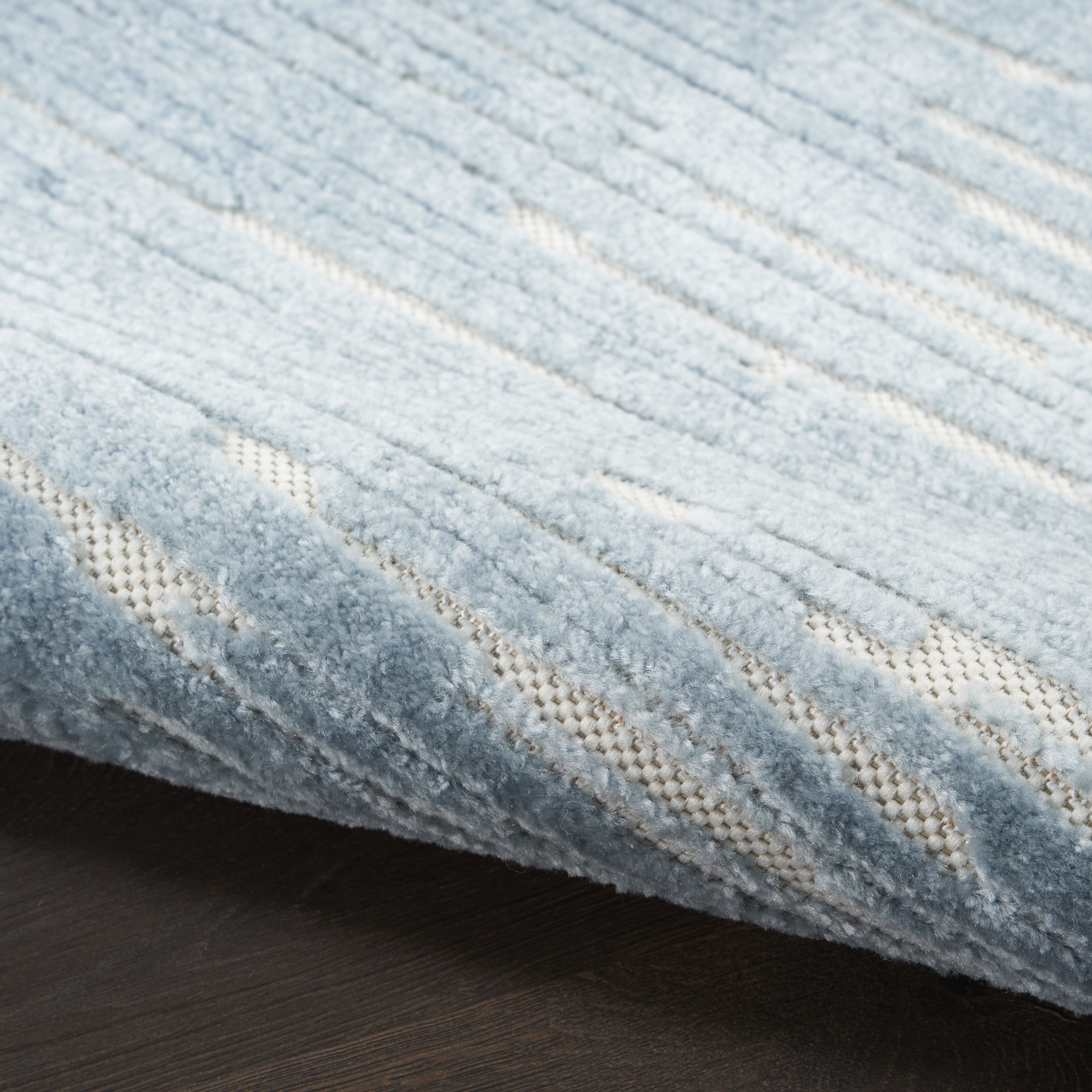Nourison Casual 5'3" x 7' Blue Modern Indoor Rug