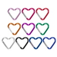 Heart Shaped Aluminum Snap Hook | 44mm Spring Clip For Keys, Backpacks, Dog Leashes & Outdoor Gear