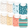 thumbnail image 1 of Baberos KeaBabies de algodón orgánico superabsorbentes, paquete de 8 unidades, 1 of 9