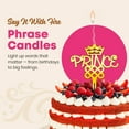 thumbnail image 3 of "PRINCE" Food-Safe Gold Cake Topper Candle – Elegant and Reusable Decoration for Birthdays, Astrology-Themed Parties, and Celebrations, 3 of 8