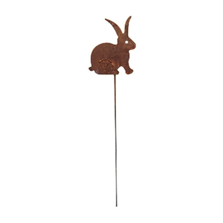 Bunny - Rusted Garden Stake