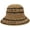 Khaki, variant on CoCopeaunts Summer Straw Bucket Hat Wide Brim Outdoor Summer Hollow Beach Fisherman Hat Two-Color Packable Women Bucket Cap