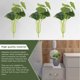 thumbnail image 4 of unbranded 8Ud Planta Artificial Verde De Hojas De Loto Ideal Para Decorar Escritorios Y Estantes, 4 of 6