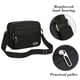 thumbnail image 5 of Mochila bandolera impermeable de 4 capas | Bolsa organizadora multibolsillos para hombre y mujer | Correa acolchada ajustable | Riñonera para trabajo, viajes, senderismo y actividades al aire libre, 5 of 6