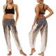 thumbnail image 1 of Pantalones Harem Hippie para mujer Baggy Boho Estampado Cintura alta Cintura ahumada Delgado con bolsillos Lounge Tr ShuxiuWang 8390612916700, 1 of 1