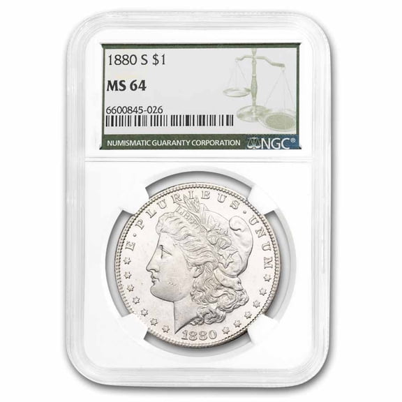 1880-S Morgan Dollar MS-64 NGC