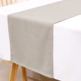 thumbnail image 1 of Caminos de mesa con textura de lino de 72 pulgadas de largo, impermeables, de arpillera natural, para sala de estar/mesa de café, con tela extrasuave y gruesa, 1 paquete de 14 x 72 pulgadas, verde azulado gris pardo, 1 pieza de 14 x 108 pulgadas., 1 of 5