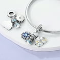 thumbnail image 3 of MULA Christmas Charm 925 Sterling Silver Ice World Pendant Fit Bracelet Necklace Gifts for Women, 3 of 6