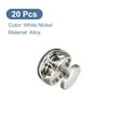 thumbnail image 3 of Uxcell 20pcs Spring Cord Lock Metal Cord Stopper Fastener Double Hole Toggle Stopper for Drawstring, White Nickel, 3 of 6