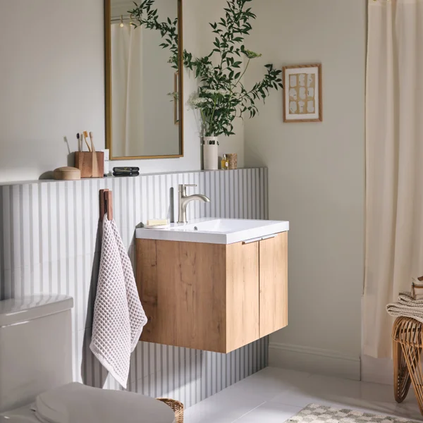 Moen Idris One Handle Bathroom Faucet Brush Nickle