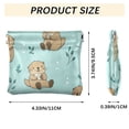 thumbnail image 3 of PU Leather Coin Purse Wallet Compact Water-Resistant Card Cases Money Organizers Cute Otter Pattern, 3 of 7