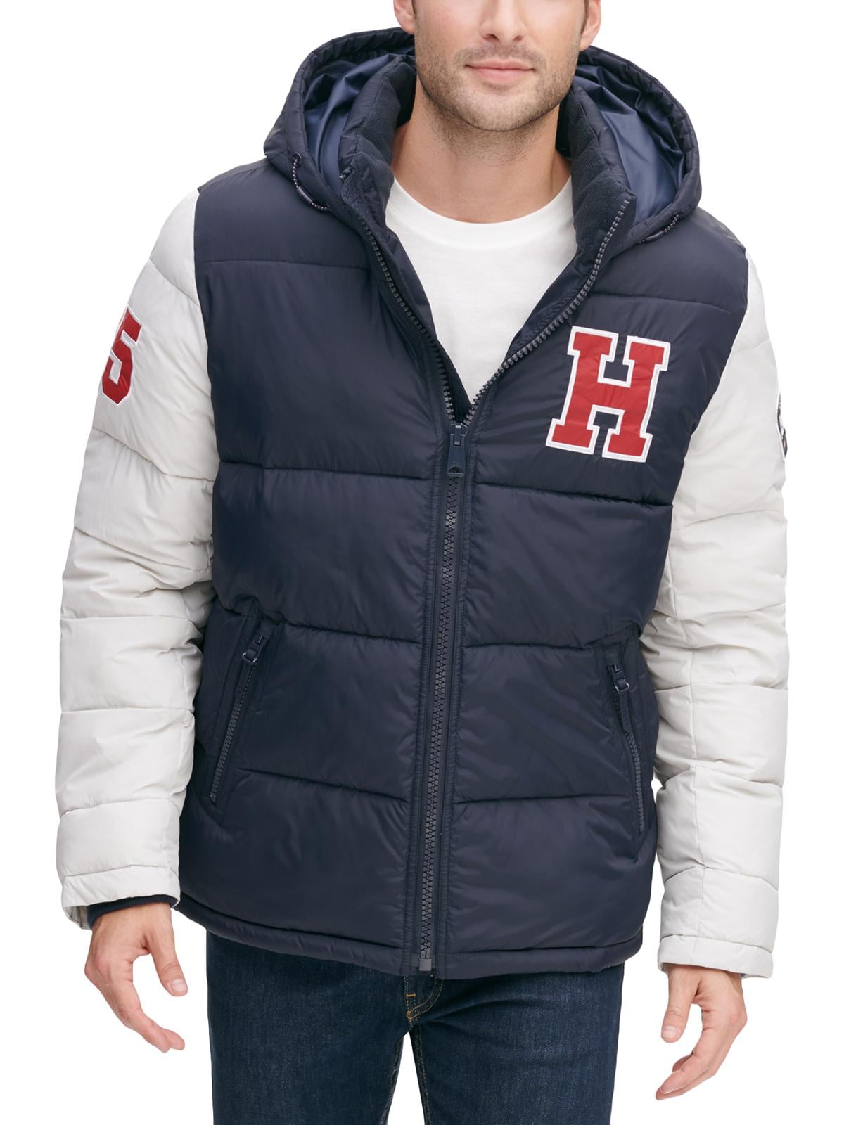 tommy hilfiger navy puffer