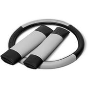 Faux Leather Steering Wheel Cover for Auto Car/Truck/Van/SUV Tan Universal Fit