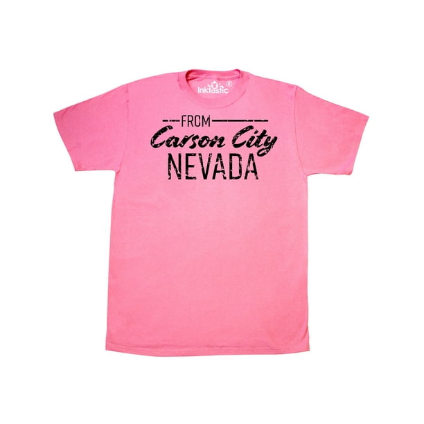 Inktastic From Carson City Nevada in Black Distressed Text T-Shirt -  Walmart.com