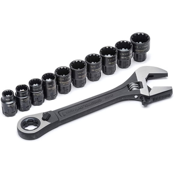 Kit Llave Y Dados Ranurados oxido Negro 11pz Crescent Cptaw8 Crescent COO-CPTAW8